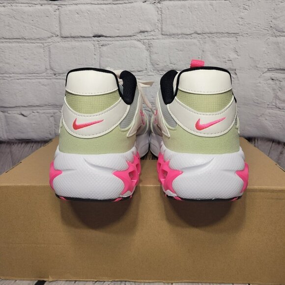 Womens Nike Zoom Air Fire- Light Silver/Hyper Pink/Olive Aura/White - Picture 10 of 12